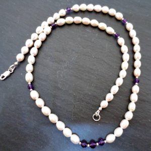 Pearl and Amethyst necklace