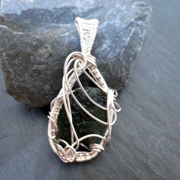 Moldavite pendant