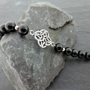 Onyx celtic bracelet
