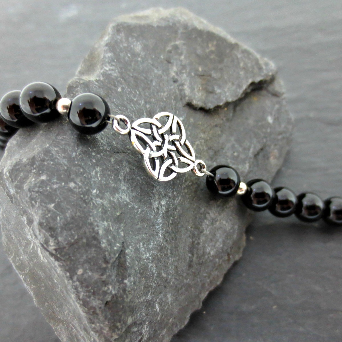 Onyx celtic bracelet