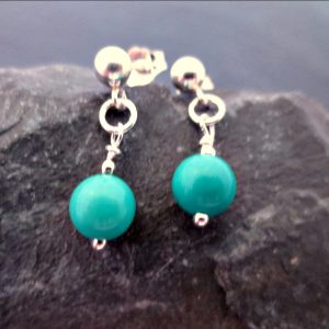 Turquoise stud earrings