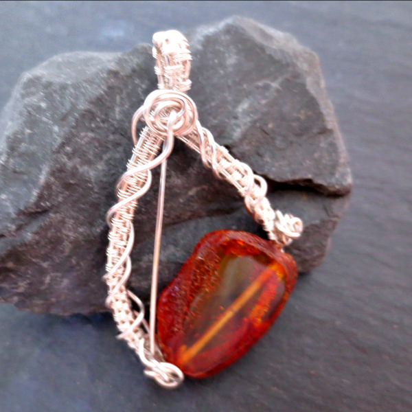 Amber Nugget pendant
