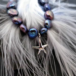 Peacock Pearl star bracelett