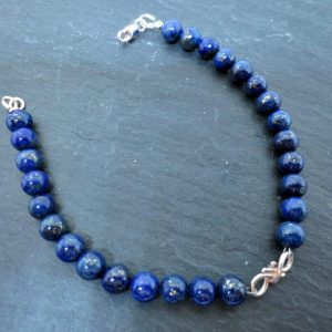 Lapis Lazuli Infinity bracelet