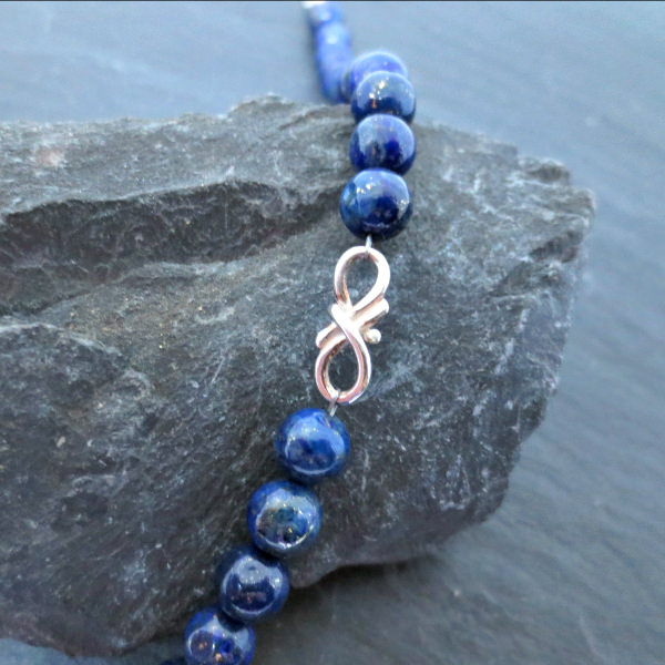 Lapis LAzuli Infinity bracelet