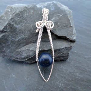 Lapis LAzuli marquise pendant
