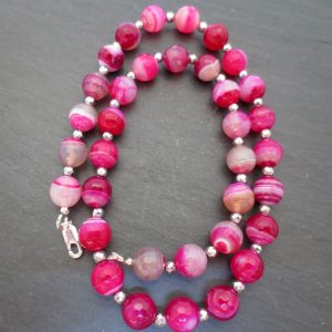 Pink Agate necklace