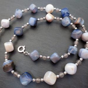 Blue Lace Agate necklace