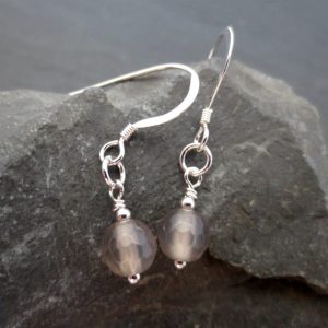 Grey Agate earrings