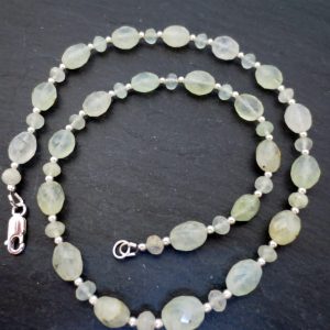 Prehnite necklace