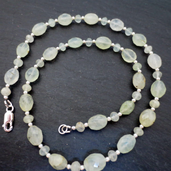 Prehnite necklace