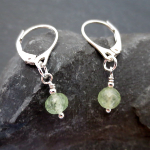 Prehnite earrings