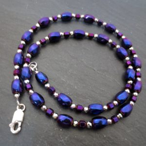 Purple Hematite necklace