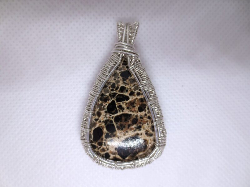 orbicular jasper pendant