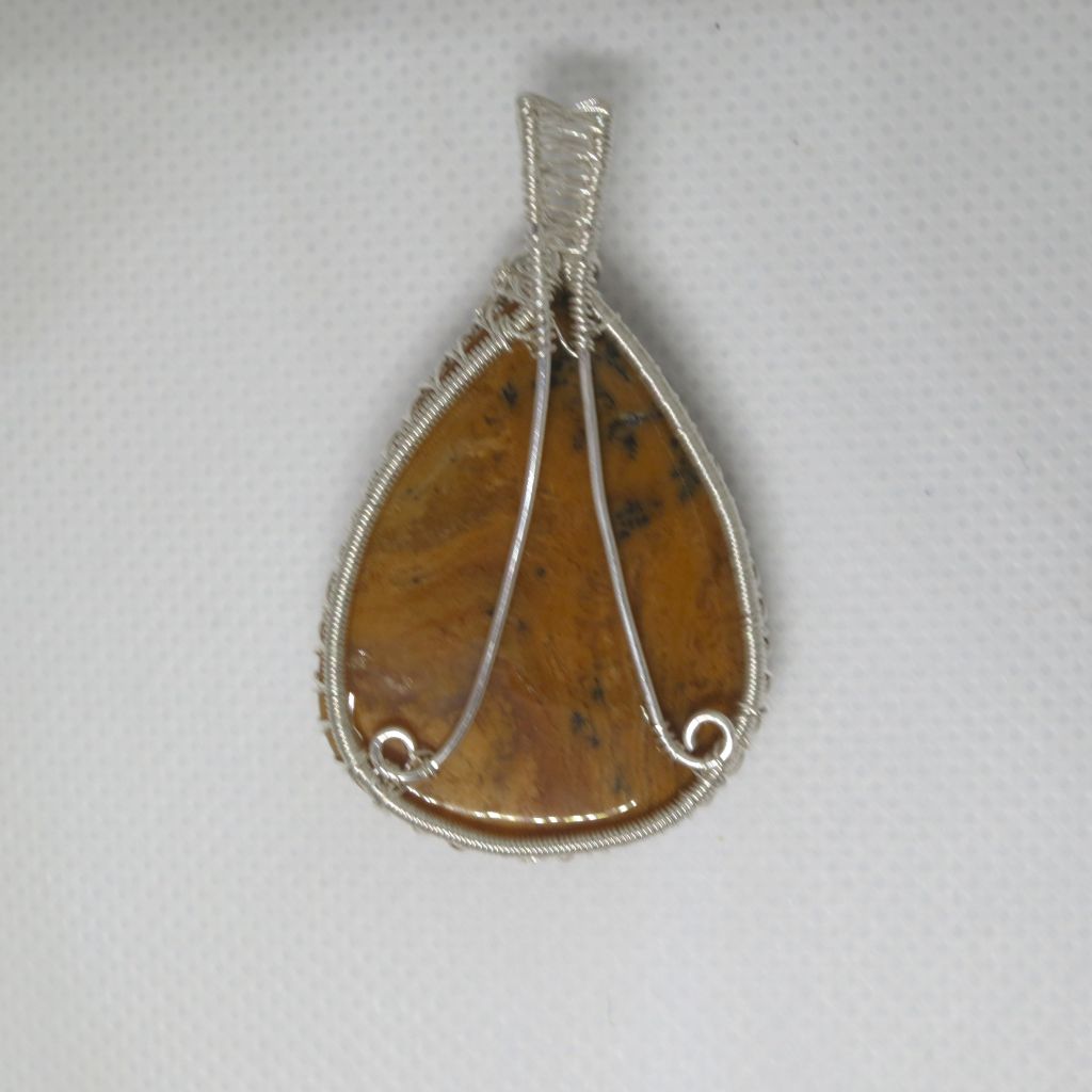 Honey Dendritic Opal Pendant - Image 2