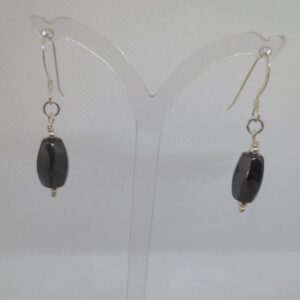 Hematite Twist Earrings